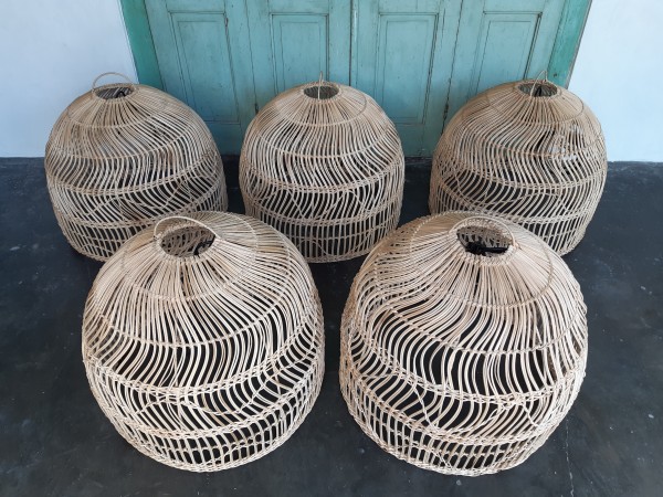 UFO Rattan Hanging Lamp