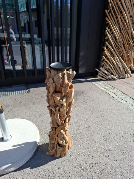 Kerzenhalter Rustic Root Teak Large