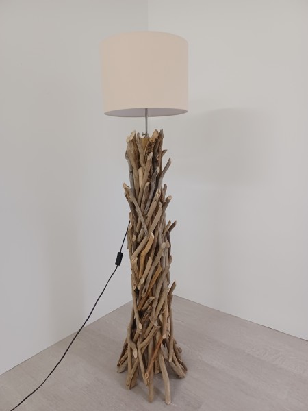 Lamp Drift Wood with Lampshade