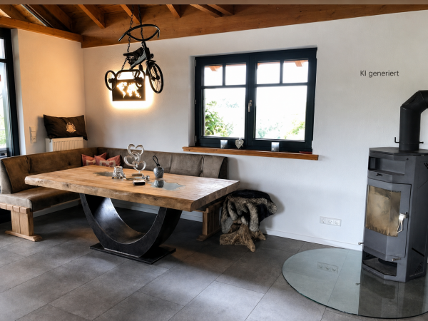 Table Rustic Halfmoon