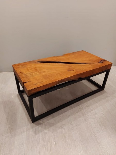 Coffee Table Madina with Black Iron Feets