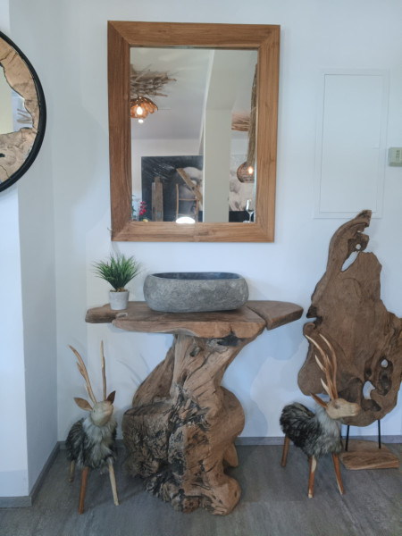 Teak Root Washstand
