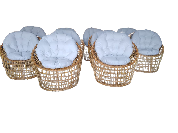 Rattan Lounge Stool Karibik