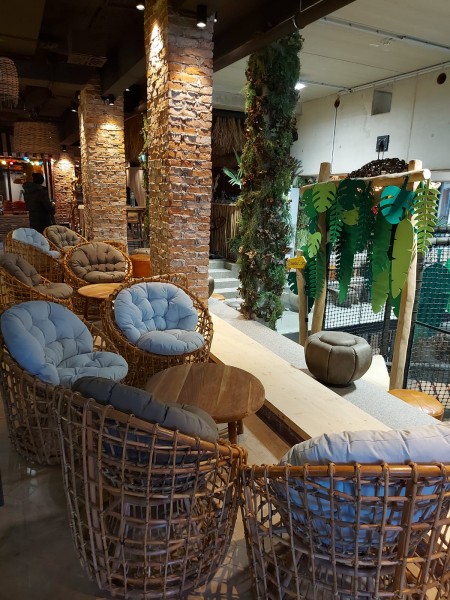 Rattan Lounge Stool Karibik